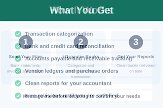 do bookkeeping bank reconciliation and purchase order