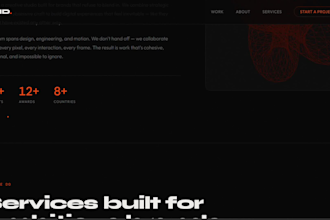 create a stunning portfolio website with 3d and scroll animations