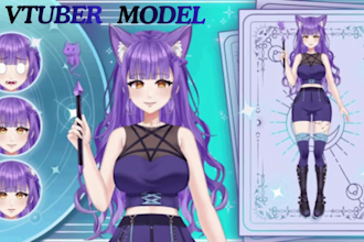 live 2d vtuber models vtuber rigging vtuber anime vtuber model