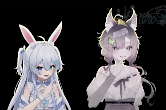 do rig live2d vtuber model anime vtuber for vtube studio