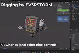 rig your 3d character for vrchat, vtubing, or animation in blender