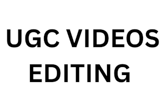 be ugc user generated countent video creator tiktok ads and facebook video ads