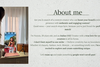 create ugc videos in italian