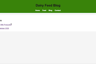 acreate a professional bussiness website with blog and contact system