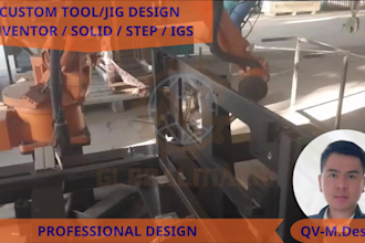 design professional welding jigs, assembly fixtures, and tooling for manufacturi