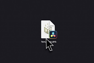 create custom davinci resolve templates, transitions, effects, generators