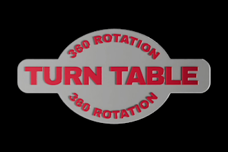 create a premium 3d spinning logo animation loop