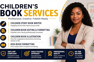 children story book editing and formatting kids book formatting for amazon kdp
