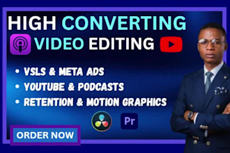 create high converring vsl youtube meta ads video edits