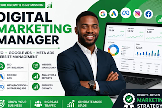 be your digital marketing manager for SEO, ads, and website growth