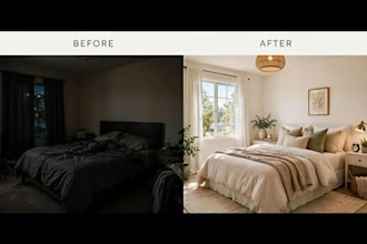do hdr real estate photo editing and sky replacement
