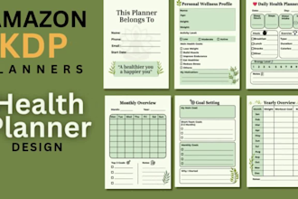 design custom KDP planner and journal interiors