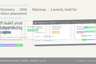setup instantly ai, smartlead ai and clay com for cold email outreach