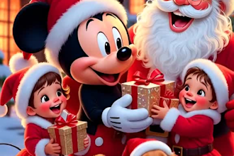 create 3d christmas animation video, christmas logo animation and new year video