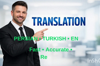 professional turkish, dari  english translation services