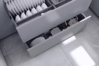 create modern kitchen sketchup model with cgi rendering and 3d walkthrough