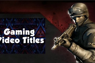 do edit professional gaming video and custom thumbnail