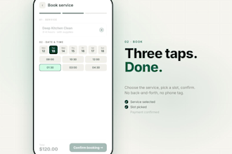 develop a marketplace booking app with react native