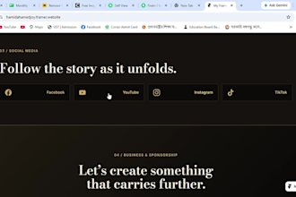 design a modern responsive website in framer