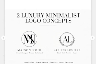 design 2 modern minimalist luxury logo design