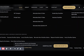 do a converting limousine booking website and car booking website for chauffeurs
