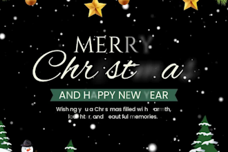 create a custom christmas card and a festive, holiday card
