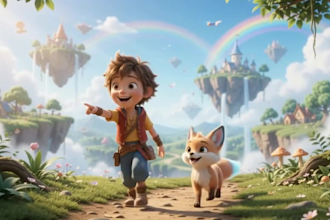 create magical ai kids videos in a cinematic 3d animated style and disney