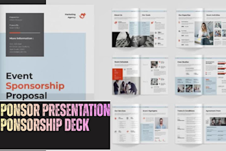 write design redesign sponsorship deck sponsorship proposal sponsor presentation