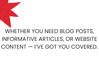write professional SEO blog and article writing for web content