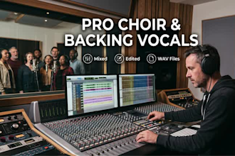 record background vocals, choir, harmony for your song