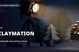 3d pixar style animation claymation ai cartoon brand ads dog talk storytelling