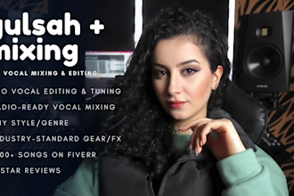 professionally mix, edit and tune your vocals