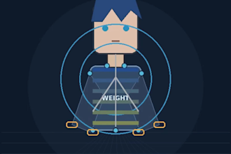 rig autodesk maya character with advanced controllers and weight painting