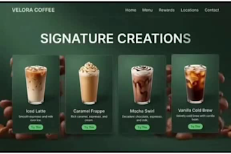 design 3d animated website and rive web animation