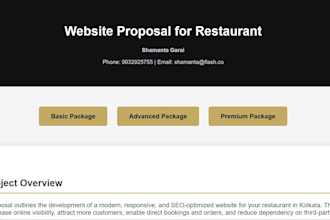 create a professional restaurant website with booking and online ordering