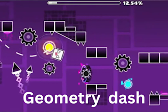 design a geometry dash layout, solo level for you