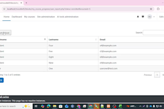 create moodle block for course overview report
