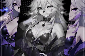 design vrc avatar, vrm avatar, fursona art, furry model and 3d vtuber model