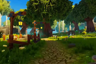 create stylized low poly environment and level design for indie games in unity