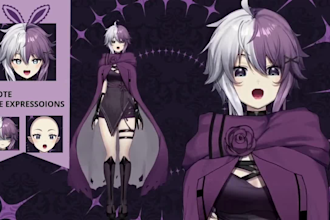 design and rig an advanced live2d vtuber model for streaming