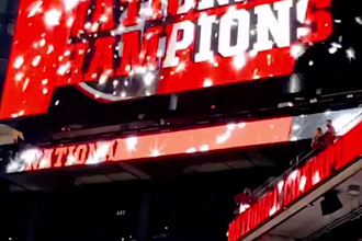 create stadium led wall, football arena billboard and jumbotron animation