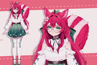 design and rig live2d vtuber model vtuber rigging avatar design vtuber commissio