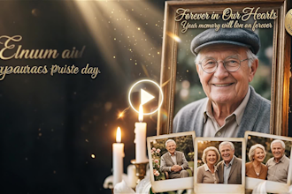 create an awesome memorial slideshow, video slideshows photo