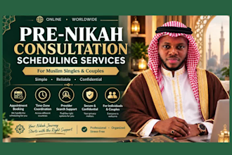 schedule online pre nikah consultations for muslim singles and couples