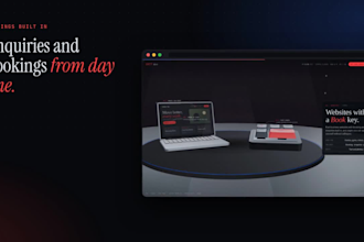 build a business website with booking and contact forms