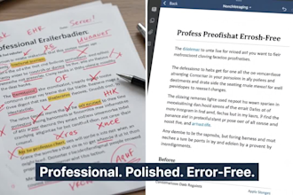 proofreading and editing service for you