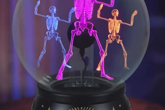 do hologram fan video, halloween hologram visuals, halloween video for led fan