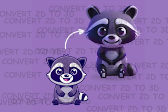 convert 2d images or sketches into 3d printable models