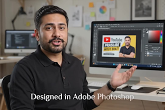 design professional youtube thumbnails in adobe photoshop