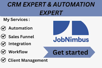 set up your jobnimbus CRM for workflows, automations, buildertrend as an expert